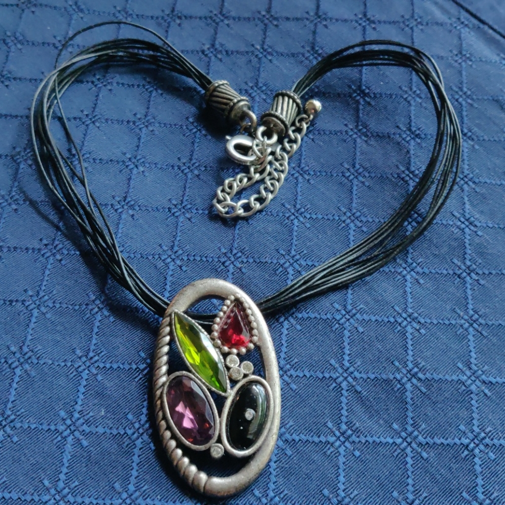 Chicos Boho Gemstone Pendant 206 14$